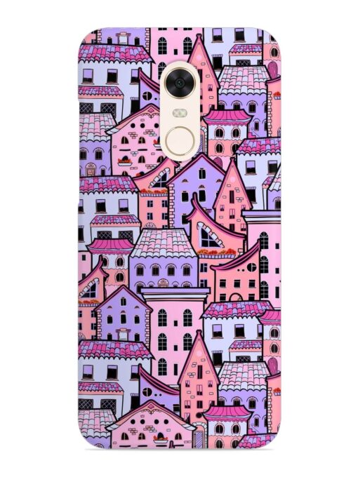 Seamless Pattern Houses Snap Case for Xiaomi Redmi Note 4