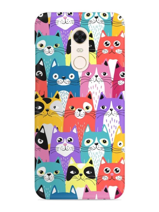 Funny Cartoon Cats Snap Case for Xiaomi Redmi Note 4 Zapvi