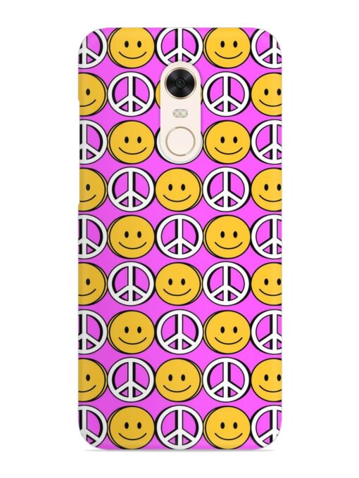 Smiley Face Peace Snap Case for Xiaomi Redmi Note 4