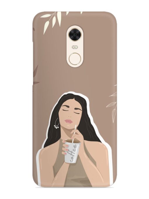 Girl With Coffee Snap Case for Xiaomi Redmi Note 4