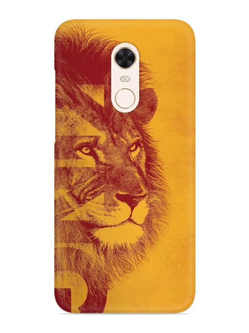 Gold Lion Crown Art Snap Case for Xiaomi Redmi Note 4