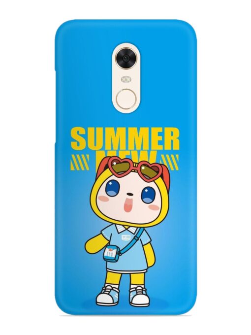 Summer Mew Cartoon Snap Case for Xiaomi Redmi Note 4