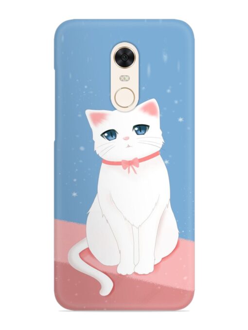 Cute White Cat Snap Case for Xiaomi Redmi Note 4