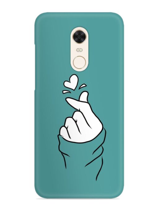 Korean Heart Sign Art Snap Case for Xiaomi Redmi Note 5 Zapvi