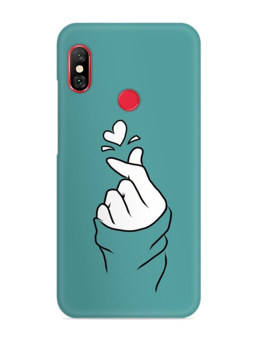 Korean Heart Sign Art Snap Case for Xiaomi Redmi Note 5 Pro Zapvi