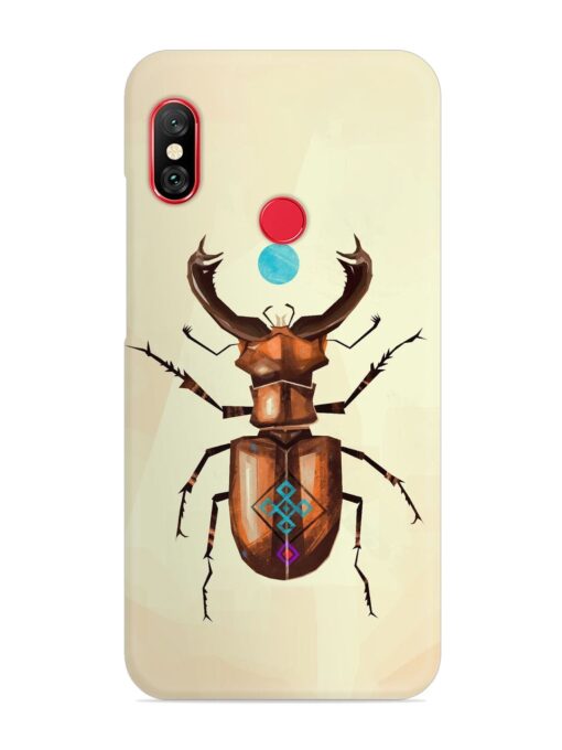 Stag Beetle Vector Snap Case for Xiaomi Redmi Note 6 Pro