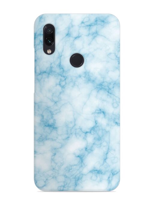 Blue White Natural Marble Snap Case for Xiaomi Redmi Note 7