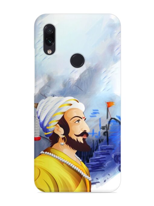 Shivaji Maharaj Color Paint Art Snap Case for Xiaomi Redmi Note 7