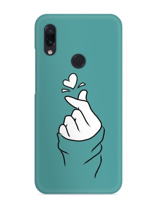 Korean Heart Sign Art Snap Case for Xiaomi Redmi Note 7 Zapvi