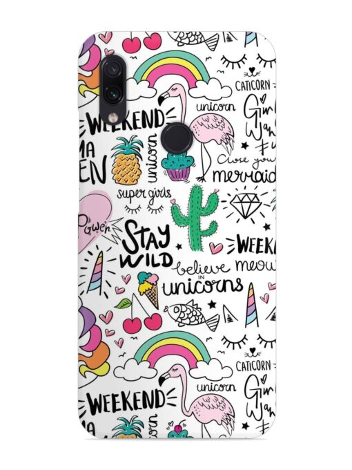 Unicorn Ice Cream Snap Case for Xiaomi Redmi Note 7