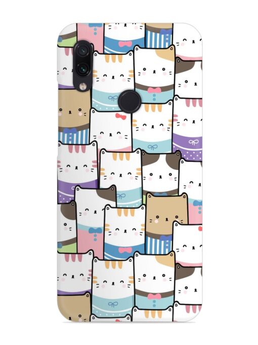 Cute Adorable Cat Snap Case for Xiaomi Redmi Note 7 Zapvi