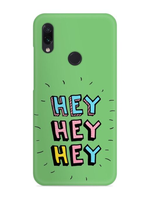 Hey Vector Cartoon Snap Case for Xiaomi Redmi Note 7 Zapvi