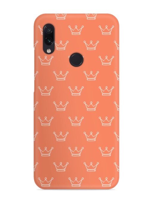 Hand Drawn Crown Snap Case for Xiaomi Redmi Note 7 Zapvi