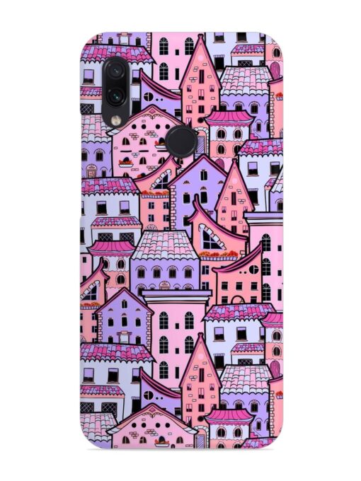 Seamless Pattern Houses Snap Case for Xiaomi Redmi Note 7 Zapvi