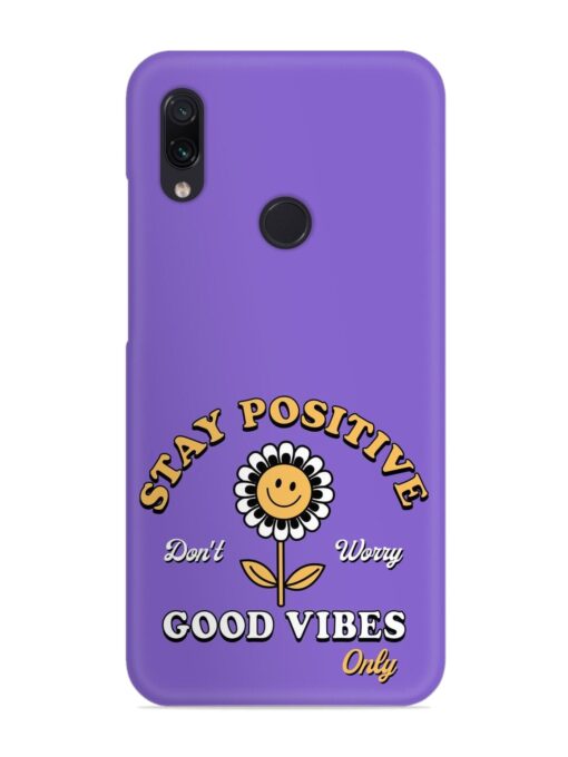 Retro Positive Flower Snap Case for Xiaomi Redmi Note 7