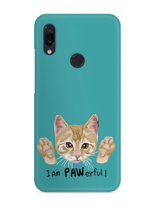 Typography Slogan Cat Snap Case for Xiaomi Redmi Note 7