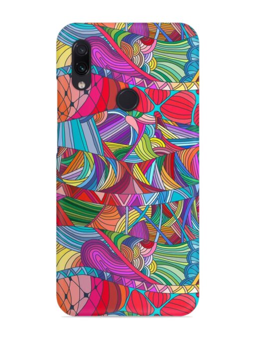 Seamless Patterns Hand Drawn Snap Case for Xiaomi Redmi Note 7