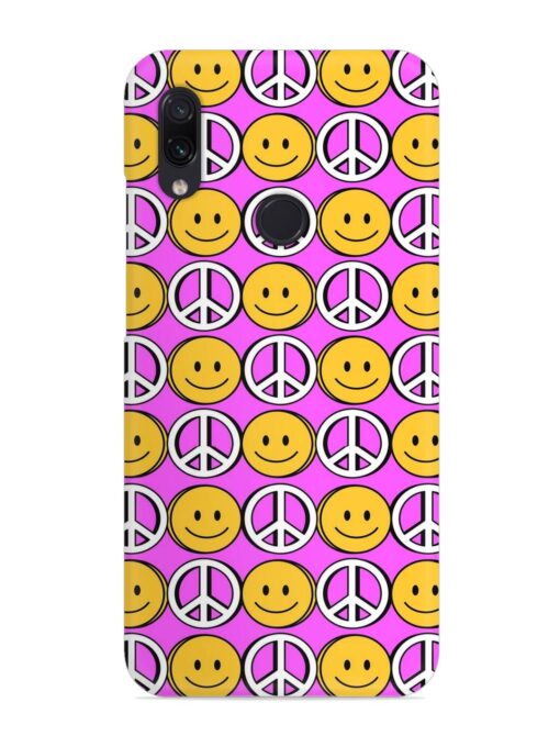 Smiley Face Peace Snap Case for Xiaomi Redmi Note 7 Zapvi