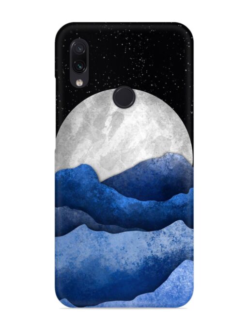 Full Moon Mountain Vector Snap Case for Xiaomi Redmi Note 7 Zapvi