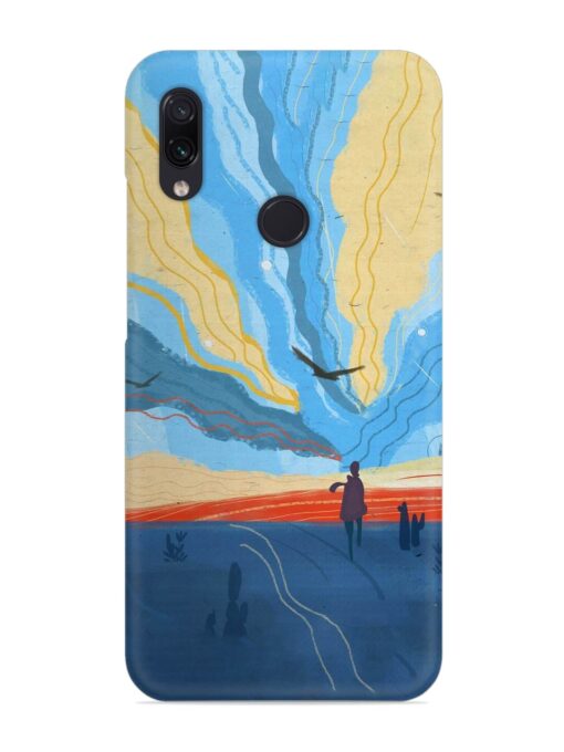 Minimal Abstract Landscape Snap Case for Xiaomi Redmi Note 7