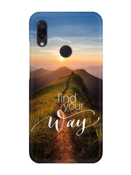 Find Your Way Snap Case for Xiaomi Redmi Note 7 Zapvi