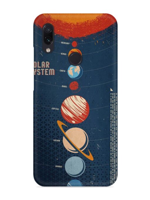 Solar System Vector Snap Case for Xiaomi Redmi Note 7 Zapvi