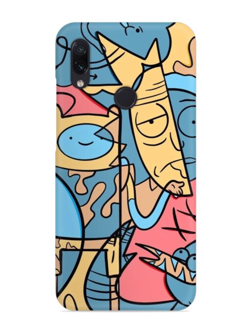 Silly Face Doodle Snap Case for Xiaomi Redmi Note 7