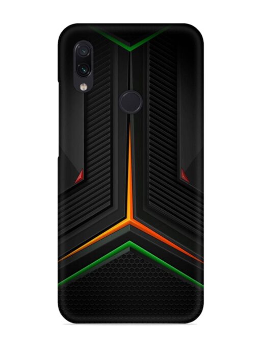 Orange Triangle Light Snap Case for Xiaomi Redmi Note 7 Pro