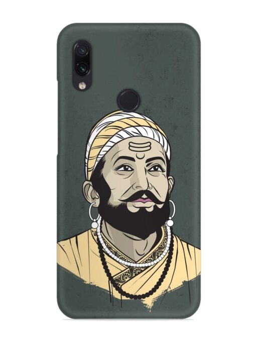 Shivaji Maharaj Vector Art Snap Case for Xiaomi Redmi Note 7 Pro Zapvi