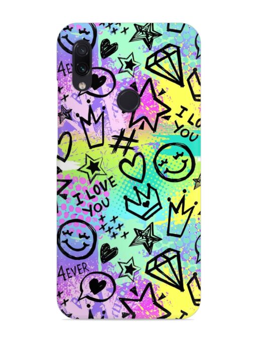 Bright Seamless Pattern Snap Case for Xiaomi Redmi Note 7 Pro Zapvi