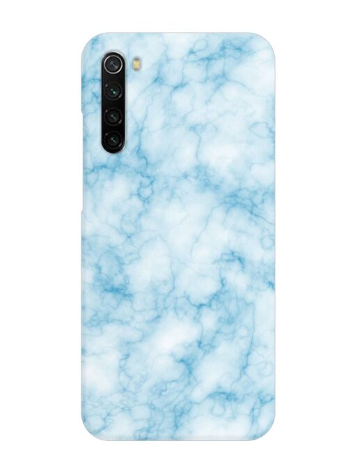 Blue White Natural Marble Snap Case for Xiaomi Redmi Note 8 Zapvi