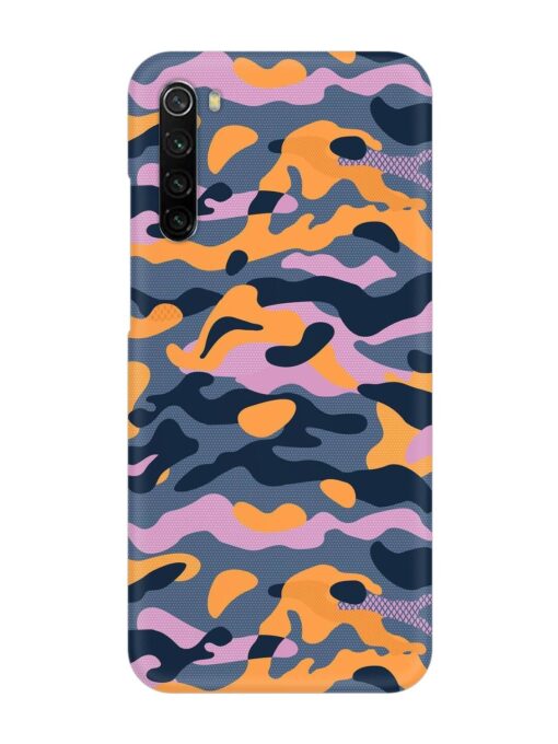 Camouflage Army Military English Orange Art Snap Case for Xiaomi Redmi Note 8