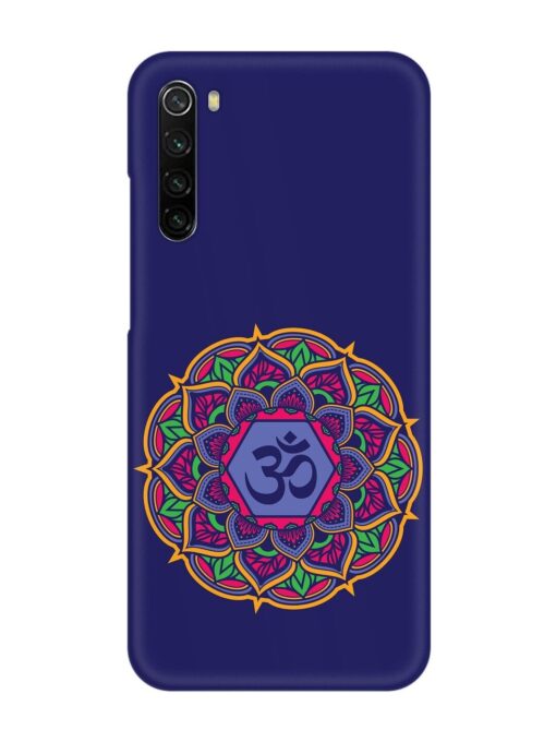 Om Mandala Art Blue Snap Case for Xiaomi Redmi Note 8 Zapvi