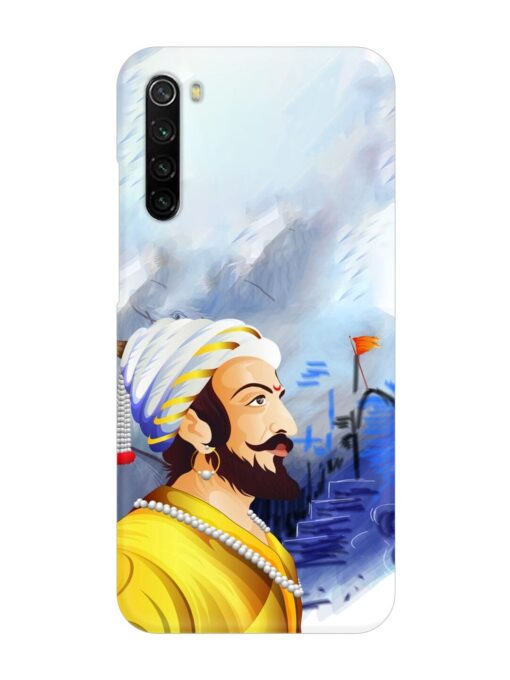 Shivaji Maharaj Color Paint Art Snap Case for Xiaomi Redmi Note 8