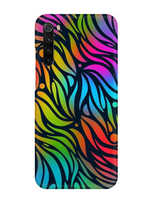 Abstract Leaf Design Snap Case for Xiaomi Redmi Note 8 Zapvi