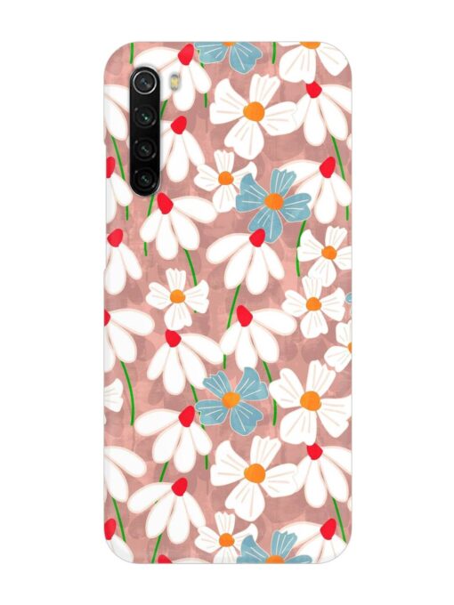 Abstract Petal Flowers Snap Case for Xiaomi Redmi Note 8 Zapvi