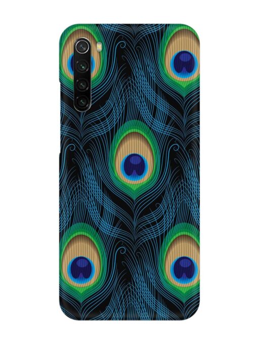 Seamless Pattern Peacock Snap Case for Xiaomi Redmi Note 8 Zapvi