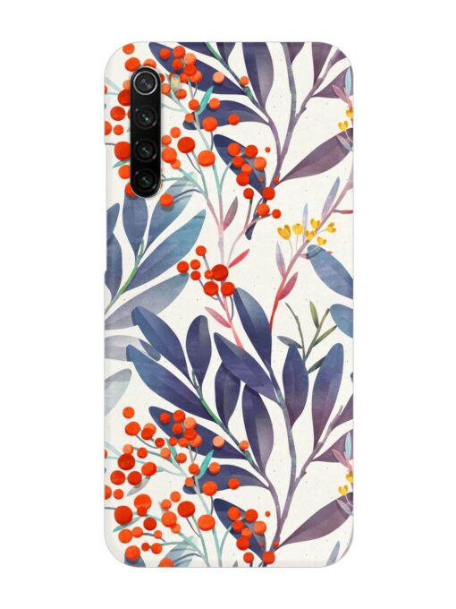 Seamless Floral Pattern Snap Case for Xiaomi Redmi Note 8 Zapvi