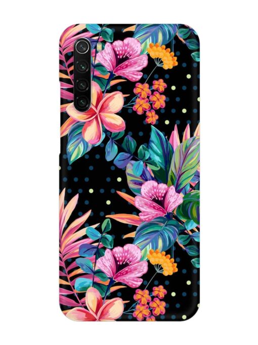 Seamless Floral Pattern Snap Case for Xiaomi Redmi Note 8