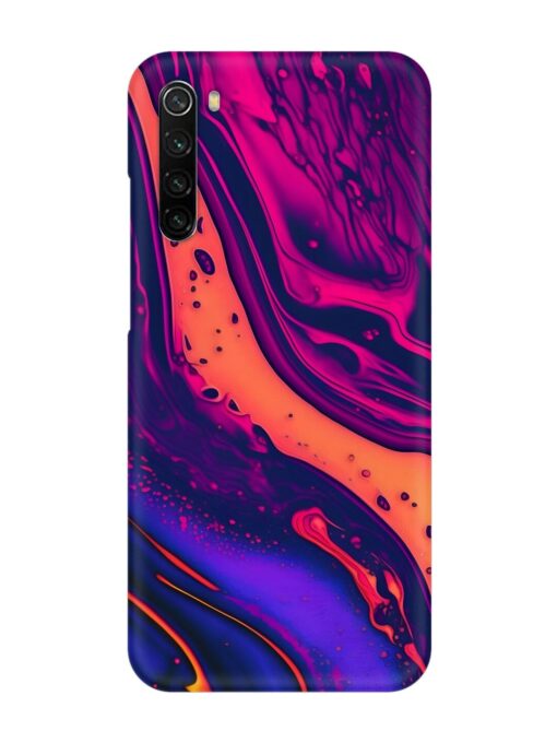 Fluid Blue Pink Art Snap Case for Xiaomi Redmi Note 8 Zapvi