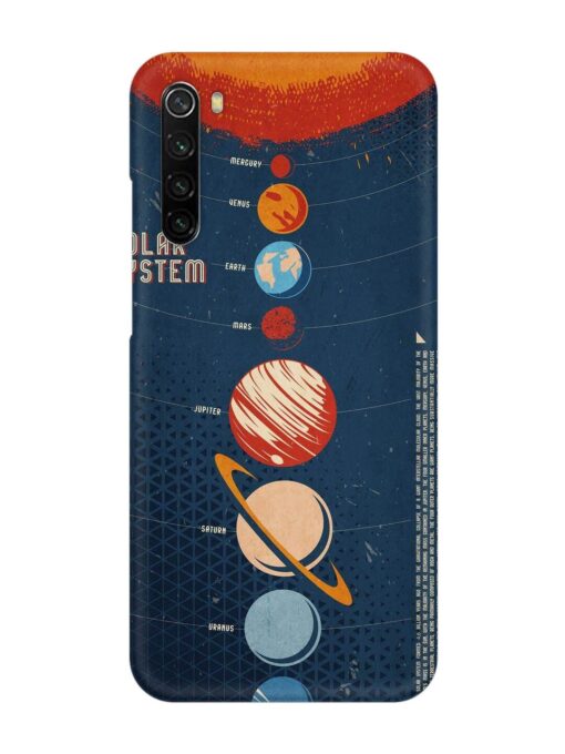 Solar System Vector Snap Case for Xiaomi Redmi Note 8 Zapvi