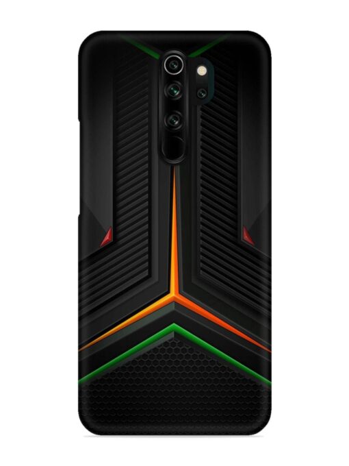 Orange Triangle Light Snap Case for Xiaomi Redmi Note 8 Pro Zapvi