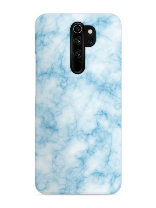 Blue White Natural Marble Snap Case for Xiaomi Redmi Note 8 Pro