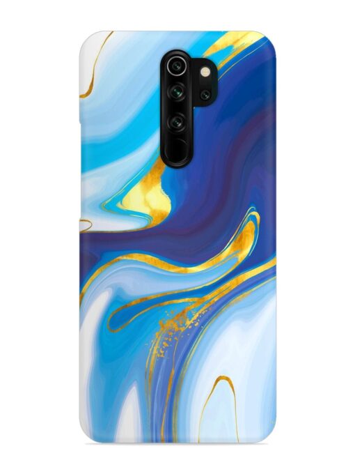 Watercolor Background With Golden Foil Snap Case for Xiaomi Redmi Note 8 Pro Zapvi