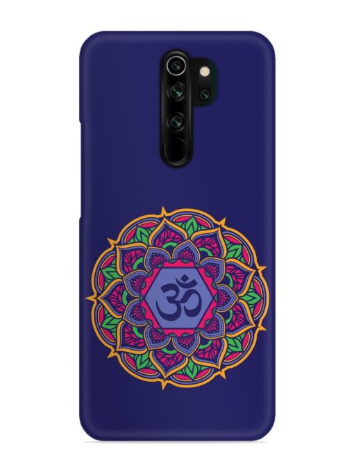 Om Mandala Art Blue Snap Case for Xiaomi Redmi Note 8 Pro Zapvi