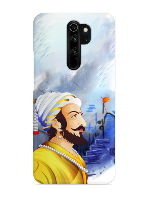 Shivaji Maharaj Color Paint Art Snap Case for Xiaomi Redmi Note 8 Pro