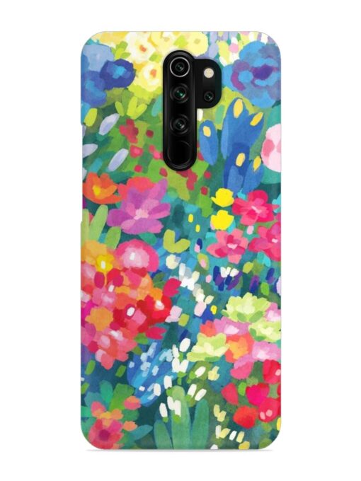 Watercolor Flower Art Snap Case for Xiaomi Redmi Note 8 Pro