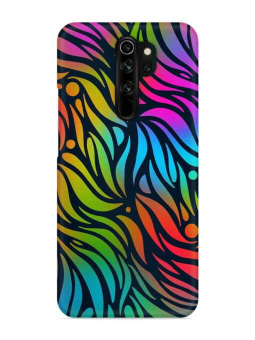 Abstract Leaf Design Snap Case for Xiaomi Redmi Note 8 Pro