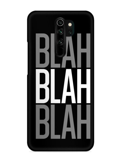 Blah Blah Blah Wallpaper Snap Case for Xiaomi Redmi Note 8 Pro