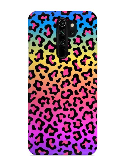 Neon Rainbow Colored Snap Case for Xiaomi Redmi Note 8 Pro Zapvi